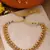 Yellow Gold-Plated Necklace Set for Wedding Glamour