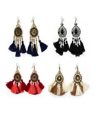 stylish party wear tassel earrings 1