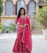 Wedding wear heavy kurta sharara sets