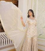 Wedding wear heavy kurta sharara sets