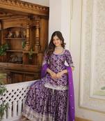 Wedding wear heavy kurta sharara sets