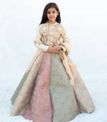 Golden embroidered lehenga set