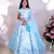 Blue sequence embroidery lehenga set
