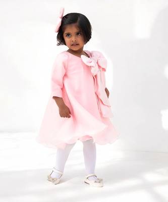 Baby pink organza dress 1