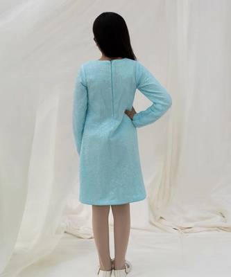 Blue sequence dress 2