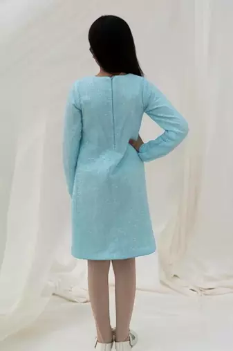 Blue sequence dress