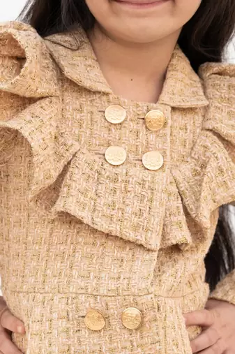 Beige tweed frock
