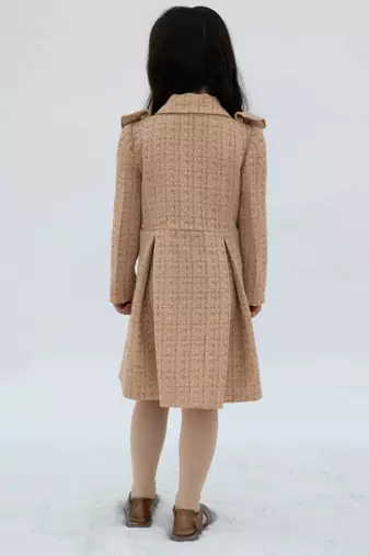 Beige tweed frock