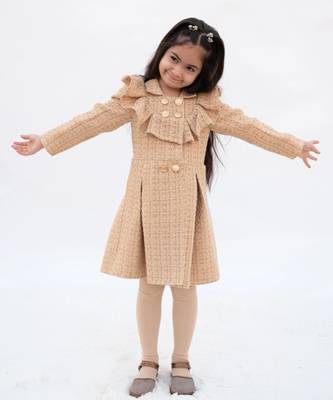 Beige tweed frock 1