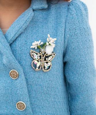 Blue tweed frock 3