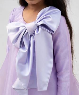 Lilac organza dress 3