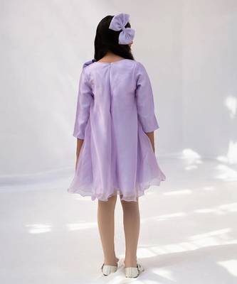 Lilac organza dress 4