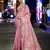 pink organza zari woven saree with unstitched blouse piece