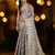 grey organza zari woven saree with unstitched blouse piece