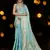 sky blue organza zari woven saree with unstitched blouse piece