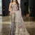 grey organza zari woven saree with unstitched blouse piece