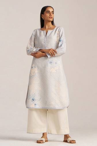 Zen blue and pristine linen co-ord set