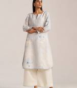 Zen blue and pristine linen co-ord set