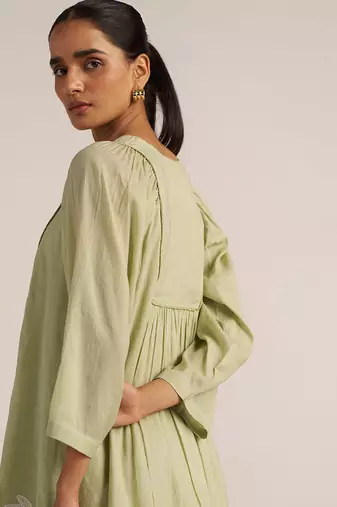 Sage green embroidered co-ord set