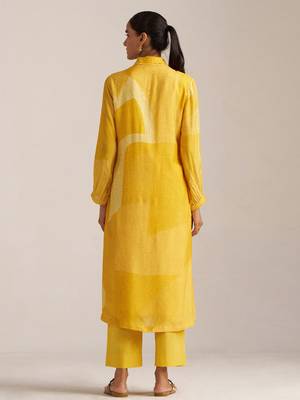 Yolk yellow Kurta set 4