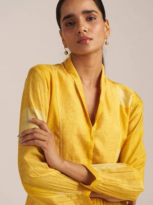 Yolk yellow Kurta set 5