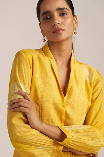 Yolk yellow Kurta set