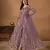 Lavender embroidery net anarkali suit