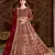 Maroon embroidery net anarkali suit
