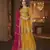 Yellow  heavy georgette indowestern wedding kurti & skirt set