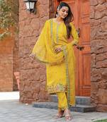 Women modal silk with soft inner kurta kurta with pant and dupatta suit set