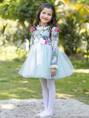 Blue rose dress 1
