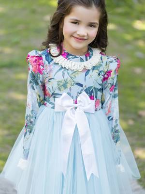 Blue rose dress 5