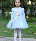 Blue butterfly dress