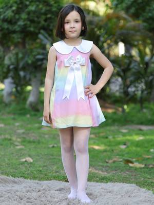Rainbow dress     sleeveless 1