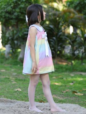 Rainbow dress     sleeveless 2