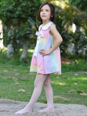Rainbow dress     sleeveless 3