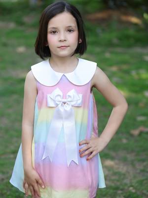 Rainbow dress     sleeveless 4