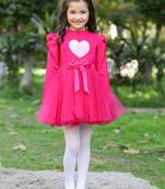 Love you dress     in magenta