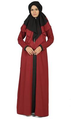 Contrasted black and red prayer dress 1