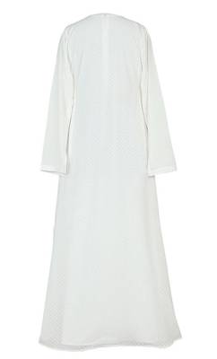 Classic comfortable self printed angrakha style hajj / umrah abaya 2