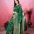 Green art banarasi silk fashion saree
