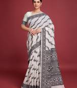 Black dhakai jamdani cotton saree