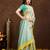 Seegreen jacquard work fancy bollywood saree