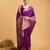 Purple soft litchi art banarasi silk saree