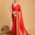 Red soft litchi art banarasi silk saree