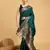 Green soft litchi art banarasi silk saree
