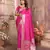 Magenta soft litchi art banarasi silk saree