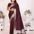 Maroon soft litchi art banarasi silk saree
