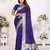 Violet soft litchi art banarasi silk saree