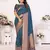Navy soft litchi art banarasi silk saree